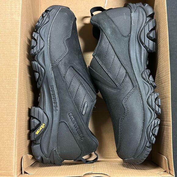Merrell Black Coldpack 3 Thermo Waterproof Moccasins 7.5 Wide - Picture 1 of 6
